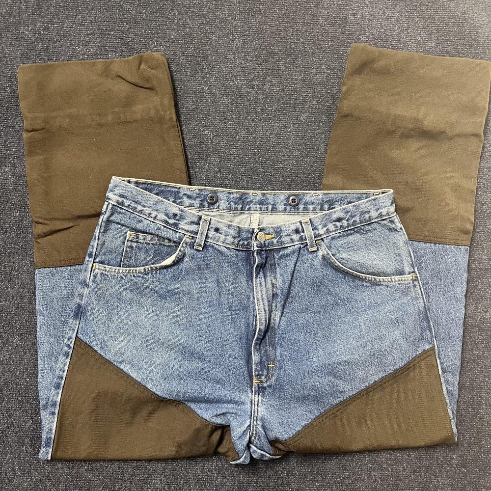 Wrangler ProGear Jeans Mens 36x29 Blue Denim Hunting Brush Reinforced Pants